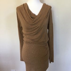 Red Haute Gold Shimmer Dress